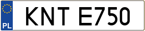 Trailer License Plate